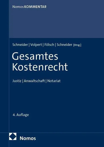 Gesamtes kostenrecht justiz - gesamtes, |