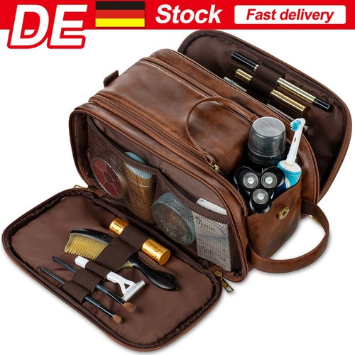Kulturbeutel leder herren - pu-leder,