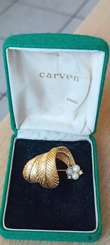 Brosche vintage carven - brosche,