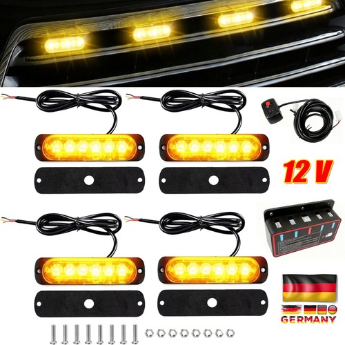 4stk gelb 6led auto - gelb,
