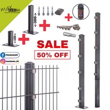 Doppelstabmattenzaun Gittermattenzaun Gartenzaun 656 Set Bodenmontage Aufdübeln