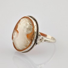 Vintage Kamee-Silberring