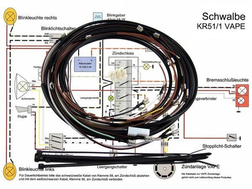 Kabelbaum simson schwalbe - kabelbaum,