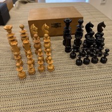 Alte Schach Figuren Holz