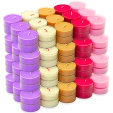 120 x Bolsius Maxi Duft Teelichter 8 h Acryl Cup Maxilichte bunt gemischt B-Ware