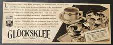 1. Glücksklee evaporierte Milch Kondensmilch Werbeanzeige Werbung Reklame 1929