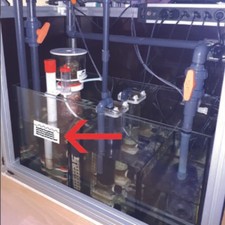 2x Wasserstand ✔ Aufkleber ✔ Meerwasseraquarium ✔ Filterbecken ✔ Technikbecken ✔