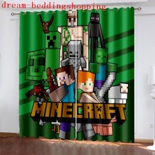 Schlafzimmer Vorhänge Ösen Minecraft Kinderzimmer Verdunklung Vorhang UV-Schutz