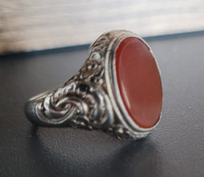 Herrenring Silber mit Karneol