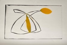 unsignierter , abstrakter moderner Siebdruck