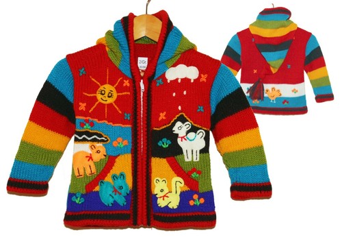 Peru kinder strickjacke - peru,