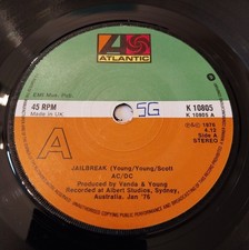 AC/DC - Jailbreak/Fling Thing , Original , 1st press,Made in the UK August 1976.