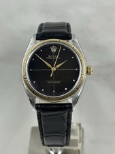 ROLEX OYSTER PERPETUAL 1008 Armbanduhr Vintage um 1960 Goldlünette 34mm #824