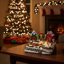 Weihnachtsdorf mit Elfen und