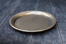 Kerzenteller goldfarben Untersetzer Kerzenhalter Antikstil Nostalgie