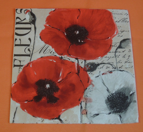 Lose servietten klatschmohn - 5,