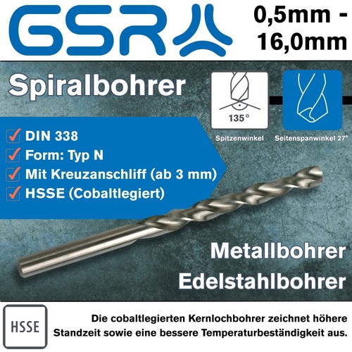 Gsr spiralbohrer - gsr,