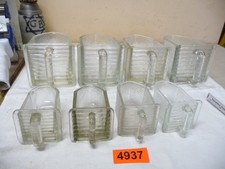 4937.    8 x alte Glasschütten Küchenschütten Küchenschrank