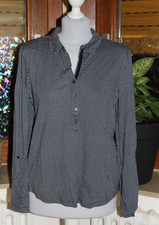 bluse, tom tailor, Gr. M, Neu, dunkelblau, schwarz, punkte, weiß, damen, knöpfe