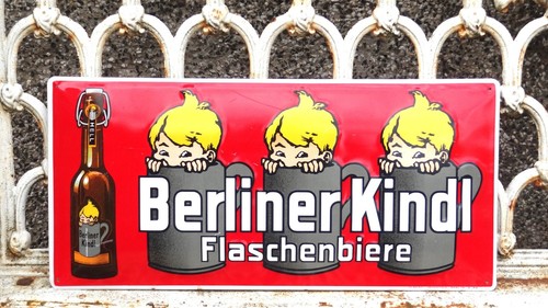 Großes altes blechschild - altes,
