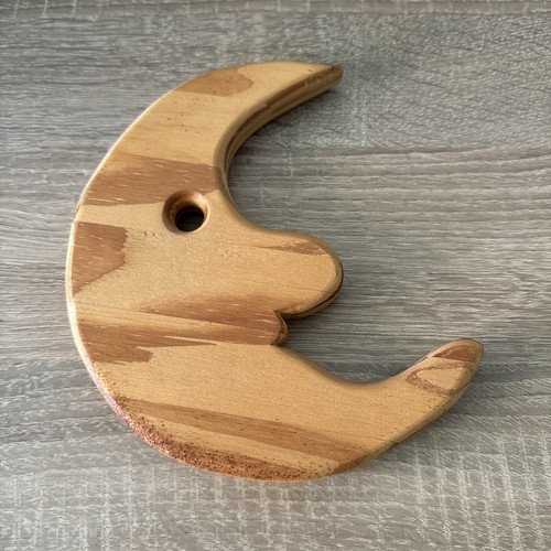 Fensterbild mond holz natur - holz,