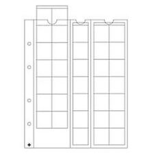 Leuchtturm OPTIMA Münzhüllen für Münzen bis 27 mm, 5 Seiten à 35 Felder (306013)