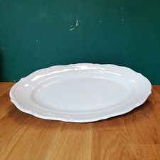 Walbrzych Servierplatte 33,5cm, Weiß ,  Gebraucht, sehr guter Zustand 