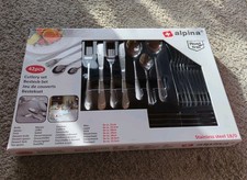 alpina Besteck Set 42-Teilig für  6 Personen Küche Haushalt Esstisch
