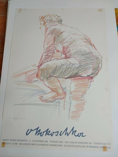 Plakat kokoschka ausstellung - kokoschka,