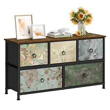 WOLTU Kommode mit 5 Stoff