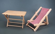 Puppenmöbel duo liegestuhl - puppenmöbel, +