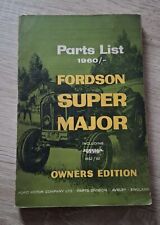 Fordson Schlepper Super Major Ersatzteilliste