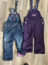 2 Latzhosen Gr. 80 und 86  Jeans Kordhose Mädchen