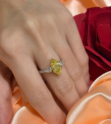 18k gelbgold marquise form - marquise, lab