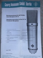 Neumann U87 Ai Studio Set Nickel mit Garantie