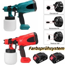 Elektrische Spritzpistole Lackierpistole Farbspr hsystem AKKU Farbspritzpistole