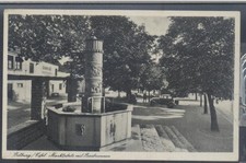Bitburg / Eifel - Marktplatz mit Bierbrunnen