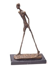 Bronzeskulptur Gehender Mann Abstrakte Bronze Moderne Kunst A. Giacometti