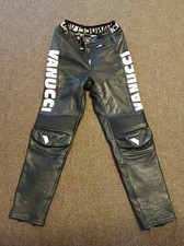 Motorradhose Leder schwarz