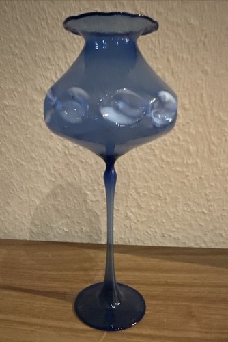 Lauscha vase kelch - lauscha, blau