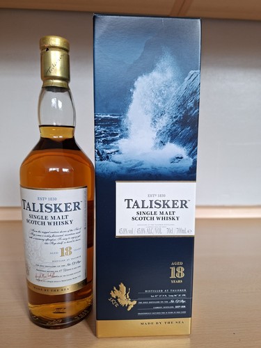 Talisker single malt scotch - single,