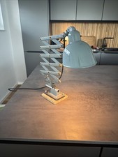 Siemens Industrie Lampe Scherenlampe Ziehharmonika Werkstattlampe Antik 1930
