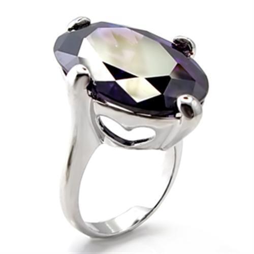 Amethyst lila ring - lila, cocktail