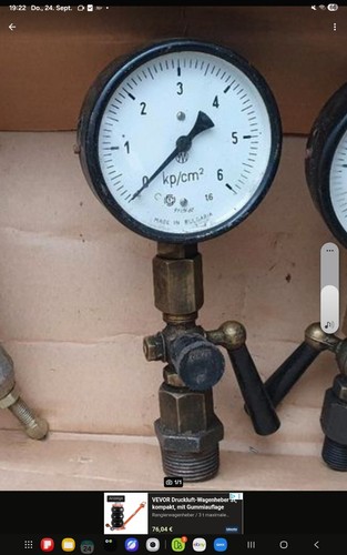 Druckluft manometer antikes - druckluft, manometer,