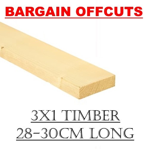 3x1 30cm lang gehobelt - 28-30cm,