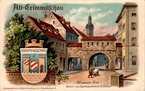Litho gruss aus crimmitschau - litho,