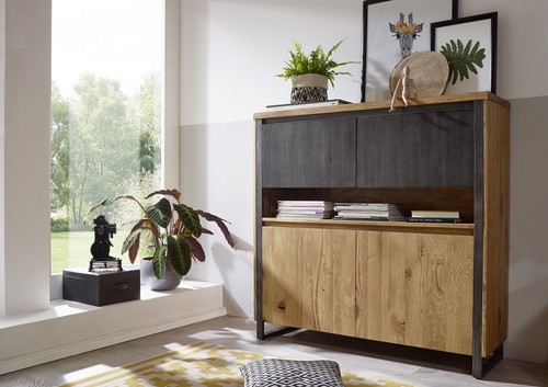 Highboard kommode 130x128cm - kommode,