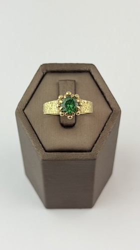 Tsavorit ring gold - ring, kt