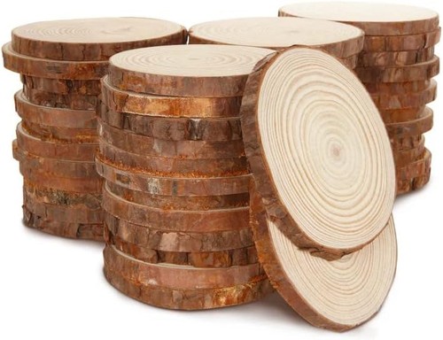 20stk holzscheiben rund - holzscheiben,