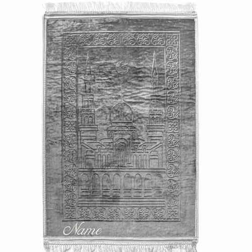 Gebetsteppich grau silber - grau, /